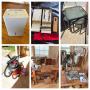 Downsizing sale-TOOLS, furniture, bicycles, Audio equip, hardwood & more