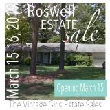 50% OFF! Full Home Estate Sale in Roswell, Off Warsaw, March 15-16, 2019