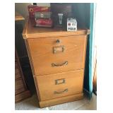 oak file cabinet