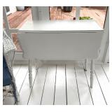 White Drop Leaf Table