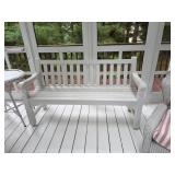 White Wooden Bench