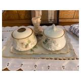 Hand Painted Dresser Set