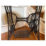 Singer Sewing Machine Marble Top table