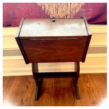 Antique Sewing Box with Contents