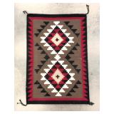 GANADO DOUBLE DIAMOND STYLE NAVAJO AREA RUG