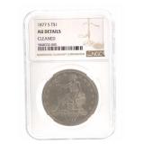 1877 (S) SILVER TRADE DOLLAR NGC AU