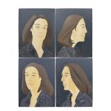 RARE! 4PC ALEX KATZ "ADA FOUR TIMES" SCREENPRINT & LITHOGRAPH HAND SIGNED