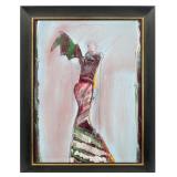 FRITZ SCHOLDER "AMERICAN PORTRAIT #17" ORIGINAL OIL ON CANVAS