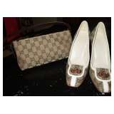 GUCCI PURSE - CANVAS & GUCCI SHOES - ASKING: $ 225 EACH