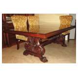 RALPH LAUREN TABLE, LEAF & 6 CHAIRS - ORIGINAL: $18,000 -- ASKING: $ 8,500