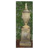 CONCRETE URN - ORIGINAL: $ 2,200 - ASKING: $ 750