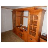 Oak entertainment center