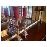 Silver Metal Candle Sticks ($100 each tag underneath)