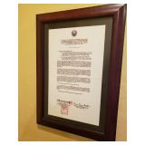 WWII Japanese Surrender Framed Replica