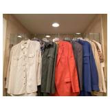 2 Suit Coats and 7 Button Up Shirts