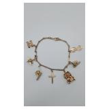 10 KT Travel Charm Bracelet