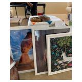 Framed Puzzles, Full Size Quilt, and a Bear