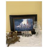 Temple Picture/Antique Napkin Holder