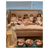 Vintage Dolls with Pretty Lace Dresses