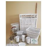 Wicker Bathroom Set with Bonus Pieces