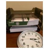 Wood File Cabinet with Brass Handles