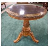 1018	ROUND 2 TONE MARBLE TOP LAMP TABLE, 24 IN X 26 IN	75	150	25	PLEASE PAY ATTENTION FOR DAILY ADDI