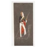 1087	MID CENTURY MODERN SIGNED ENAMEL TILE. 6 IN X 13 1/2 IN 	50	100	20	PLEASE PAY ATTENTION FOR DAI