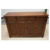 1139	FOUR DOOR THREE DRAWER SIDEBOARD HAS A WINE RACK SECTION 58 IN W 39 IN H 19 IN DEEP 	200	400	10