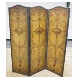 1146	3 PART LEATHER FOLDING SCREEN, DAMAGE TO ONE SECTION, 20 IN X 69 1/4 IN EACH SECTION	50	100	25	