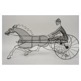 1206	WIRE SCREEN SCUPLTURE SULKIE HORSE & DRIVER 23 IN L 13 IN H 	50	100	20	PLEASE PAY ATTENTION FOR