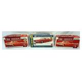 1018	LOT OF 3 MODEL CAR KITS, FORD AND MERCURY, KITS ARE POSSIBLY COMPLETE, NOT GUARENTEED	50	100	10