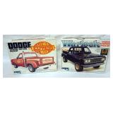1024	LOT OF 2 MPC MODEL CAR KITS, DODGE TRUCK, KITS ARE POSSIBLY COMPLETE, NOT GUARENTEED	50	100	10	