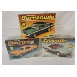 1039	LOT OF 3 MPC/ERTL CAR KITS, 2 SEALED, KITS ARE POSSIBLY COMPLETE, NOT GUARENTEED	50	100	10	PLEA