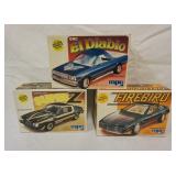 1040	LOT OF 3 MPC MODEL CAR KITS, KITS ARE POSSIBLY COMPLETE, NOT GUARENTEED	50	100	10	PLEASE PAY AT