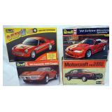 1090	LOT OF 4 REVELL MODEL CAR KITS, MUSTANG, ETC. KITS ARE POSSIBLY COMPLETE, NOT GUARANTEED	50	100
