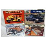 1096	LOT OF 4 REVELL MODEL TRUCK KITS. KITS ARE POSSIBLY COMPLETE, NOT GUARANTEED	50	100	10	PLEASE P