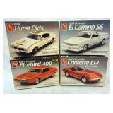 1100	LOT OF 4 AMT ERTL MODEL CAR KITS. KITS ARE POSSIBLY COMPLETE, NOT GUARANTEED	50	100	10	PLEASE P