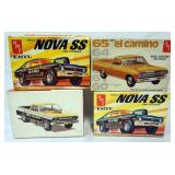 1117	LOT OF 4 AMT MODEL CAR KITS. KITS ARE POSSIBLY COMPLETE, NOT GUARANTEED	50	100	10	PLEASE PAY AT
