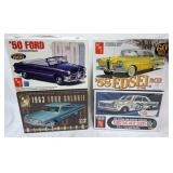 1121	LOT OF 4 AMT MODEL KITS, 1 SEALED. KITS ARE POSSIBLY COMPLETE, NOT GUARANTEED	50	100	10	PLEASE 