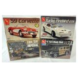 1156	LOT OF 4 AMT ERTL MODEL CAR KITS. KITS ARE POSSIBLY COMPLETE, NOT GUARANTEED. 	50	100	10	PLEASE