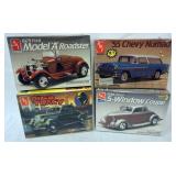 1162	LOT OF 4 AMT ERTL MODEL CAR KITS. KITS ARE POSSIBLY COMPLETE, NOT GUARANTEED. 3 SEALED	50	100	1