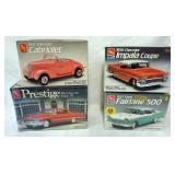 1171	LOT OF 4 AMT AND ERTL MODEL CAR KITS,  3 SEALED. KITS ARE POSSIBLY COMPLETE, NOT GUARANTEED	50	