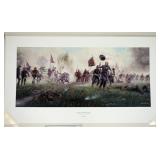 1002	MORT KUNSTLER LIMITED ED PRINT  SIGNED AND NUMBERED 783, *ON THEY CAME WITH FLAGS FLYING*. 19 1
