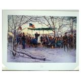 1003	MORT KUNSTLER LIMITED ED PRINT  SIGNED AND NUMBERED 34, *SUNRISE SERVICE*. 24 IN X 32 IN OVERAL