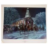 1007	MORT KUNSTLER LIMITED ED PRINT  SIGNED AND NUMBERED 782, *SOLIDER OF FAITH*. 24 IN X 30 IN OVER