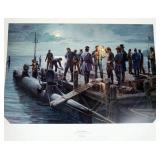 1009	MORT KUNSTLER LIMITED ED PRINT  SIGNED AND NUMBERED 279, *THE FINAL MISSION*. 24 IN X 32 IN OVE