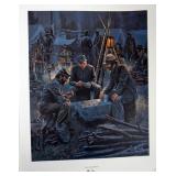 1016	MORT KUNSTLER LIMITED ED PRINT  SIGNED AND NUMBERED 1104, *LETTER FROM HOME*. 25 1/2 IN X 20 3/