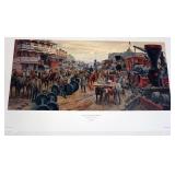 1023	MORT KUNSTLER LIMITED ED PRINT  SIGNED AND NUMBERED 957, *JACKSON COMMANDEERS THE RAILROAD*. 19