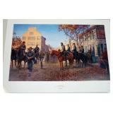 1024	MORT KUNSTLER LIMITED ED PRINT  SIGNED AND NUMBERED 69, *LION OF VALLEY*. 22 IN X 33 IN OVERALL