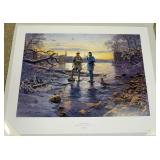 1025	MORT KUNSTLER LIMITED ED PRINT  SIGNED AND NUMBERED 68, *MY FRIEND THE ENEMY*. 23 IN X 30 IN OV